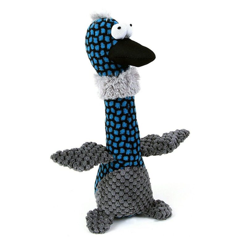 Animate Blue Duck Black Beak Squeaky Dog Toy
