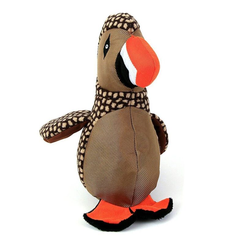 Animate Brown Puffin Bird Dog Toy with Squeaker