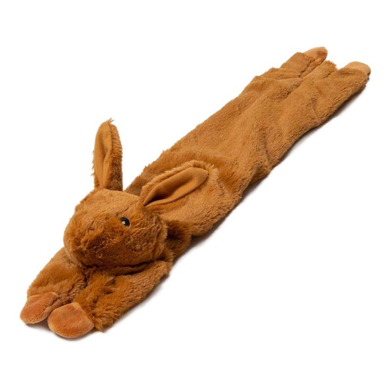 Animate Brown Rabbit Stuffed Head 24" Multi Squeaker Dog Toy