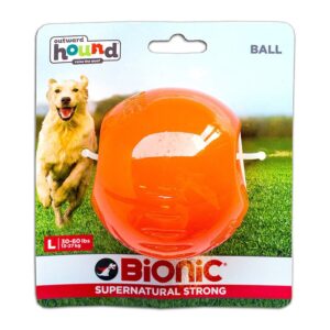 Bionic Ball Orange Durable Dog Treat Toy Large