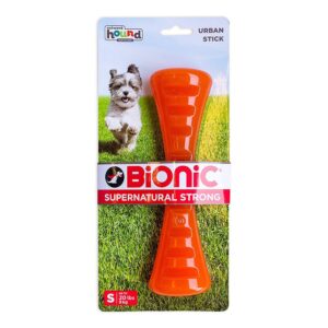 Bionic Stick Orange Durable Dog Treat Toy Medium