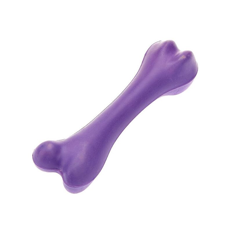 Classic Pet Products Solid Rubber Bone Dog Toy - Large Purple
