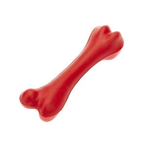 Classic Pet Products Solid Rubber Bone Dog Toy - Small Red