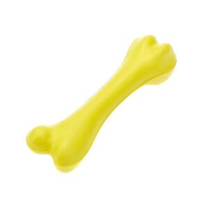 Classic Pet Products Solid Rubber Bone Dog Toy - Small Yellow
