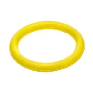Classic Pet Products Solid Rubber Ring Dog Toy - Large Yellow