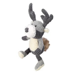 House of Paws Bushy Tail Tweed Stag Dog Toy