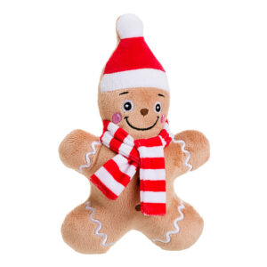House of Paws Christmas Gingerbread Man Cookie Dog Toy