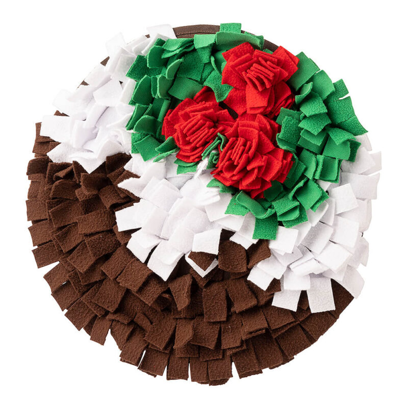 House of Paws Christmas Pudding Snuffle Mat for Dogs