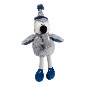 House of Paws Christmas Winter Teal Penguin Dog Toy