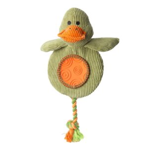House of Paws Duck Flatty Cord Dog Toy