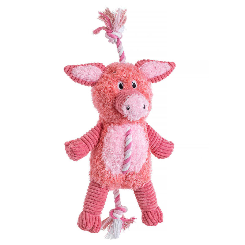 House of Paws Farm Yard Rope Pig Dog Toy