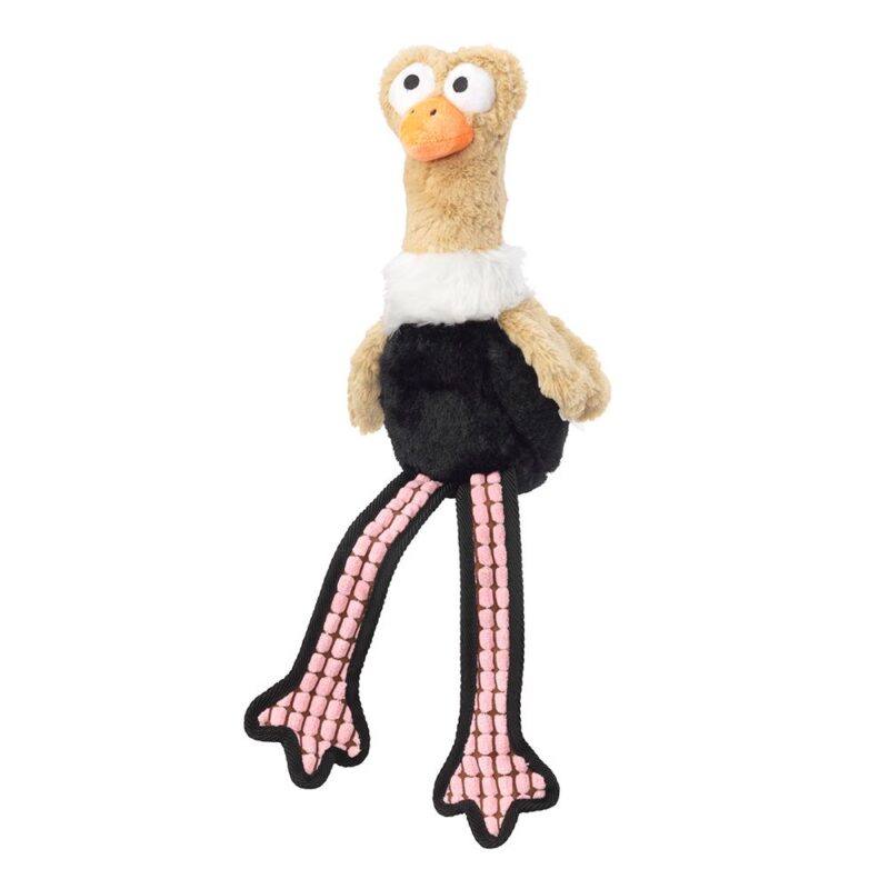 House of Paws Fluffies Ostrich Dog Toy