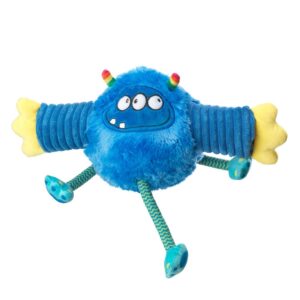 House of Paws Monster Fun Tennis Ball Roller Blue Dog Toy