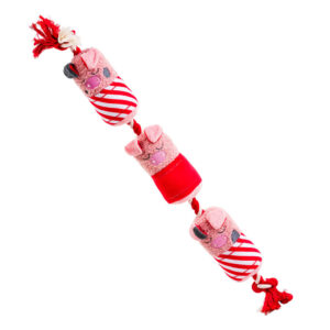 House of Paws Party Animal Christmas Pigs in Blankets Dog Toy