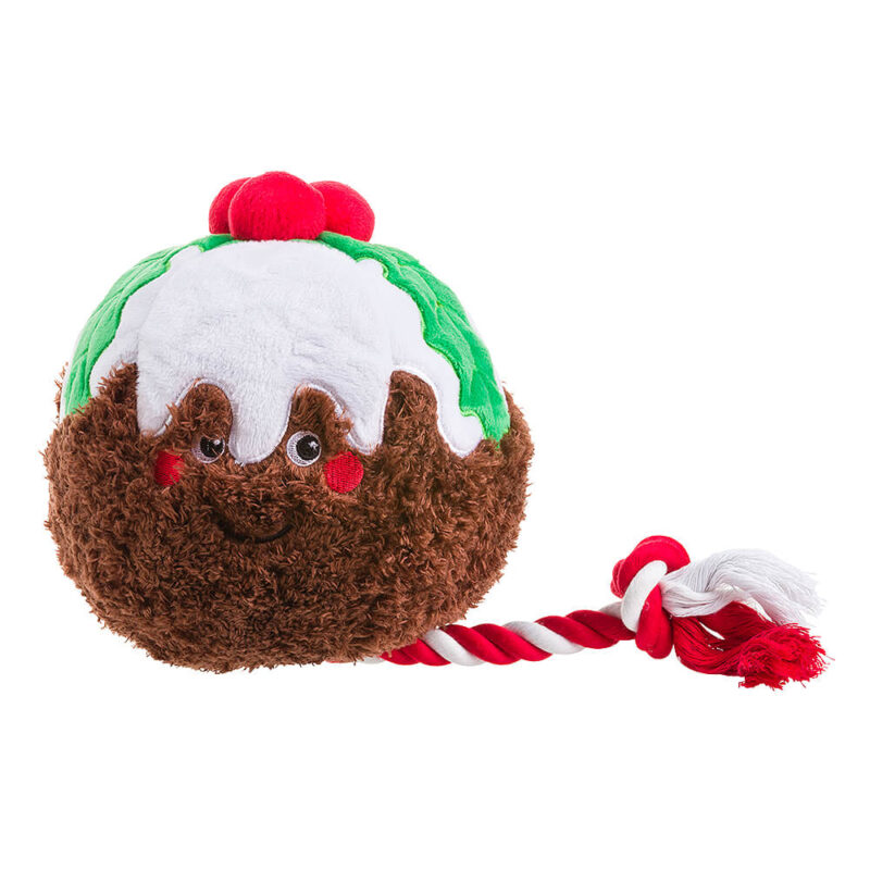 House of Paws Party Animal Christmas Pudding Dog Toy
