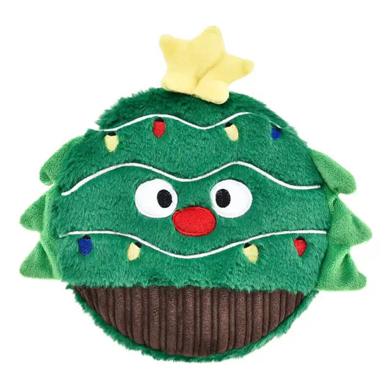 House of Paws Squeaky Christmas Tree Dog Toy