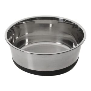 House of Paws Stainless Steel Dog Bowl with Silicone Base - Small 0.5L