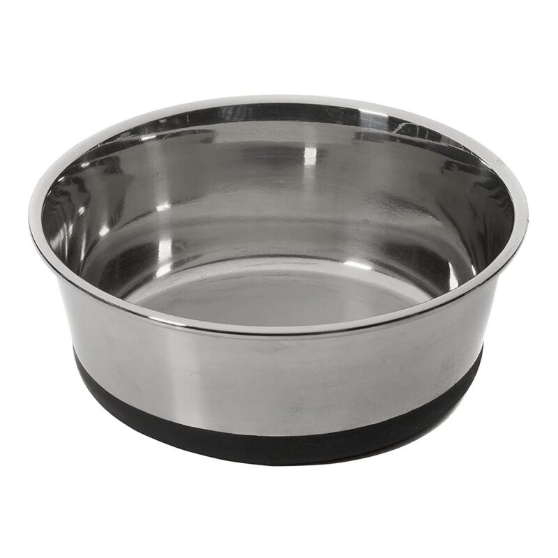 House of Paws Stainless Steel Dog Bowl with Silicone Base - X-Large 2.4L