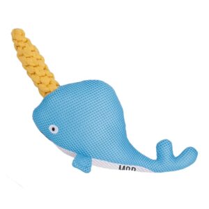 Ministry of Pets Nancy the Narwhal Plush Rope Dog Toy