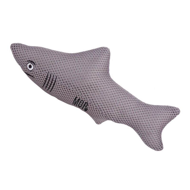 Ministry of Pets Sidney the Shark Squeaky Plush Dog Toy