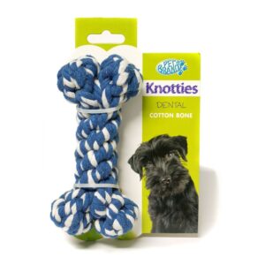 Pet Brands Knotties Dental Cotton Bone Small Dog Toy