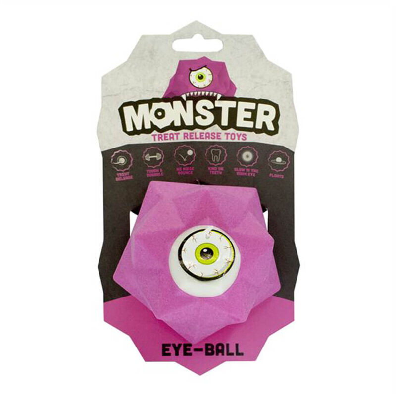 Pet Brands Monster Treat Release Dog Toy - Pink