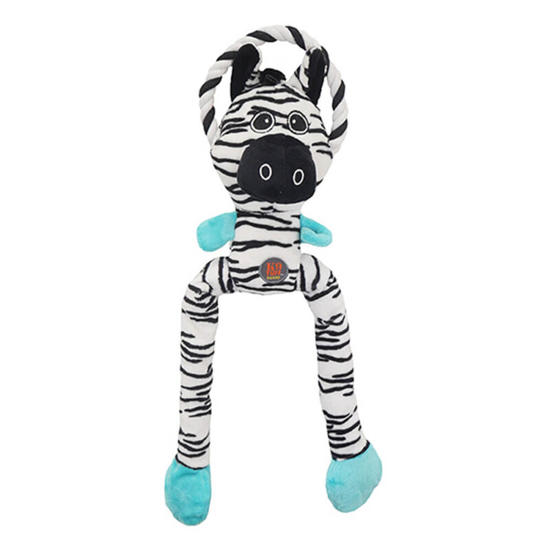 Petstages Thunda Tugga Leggy Zebra Dog Toy