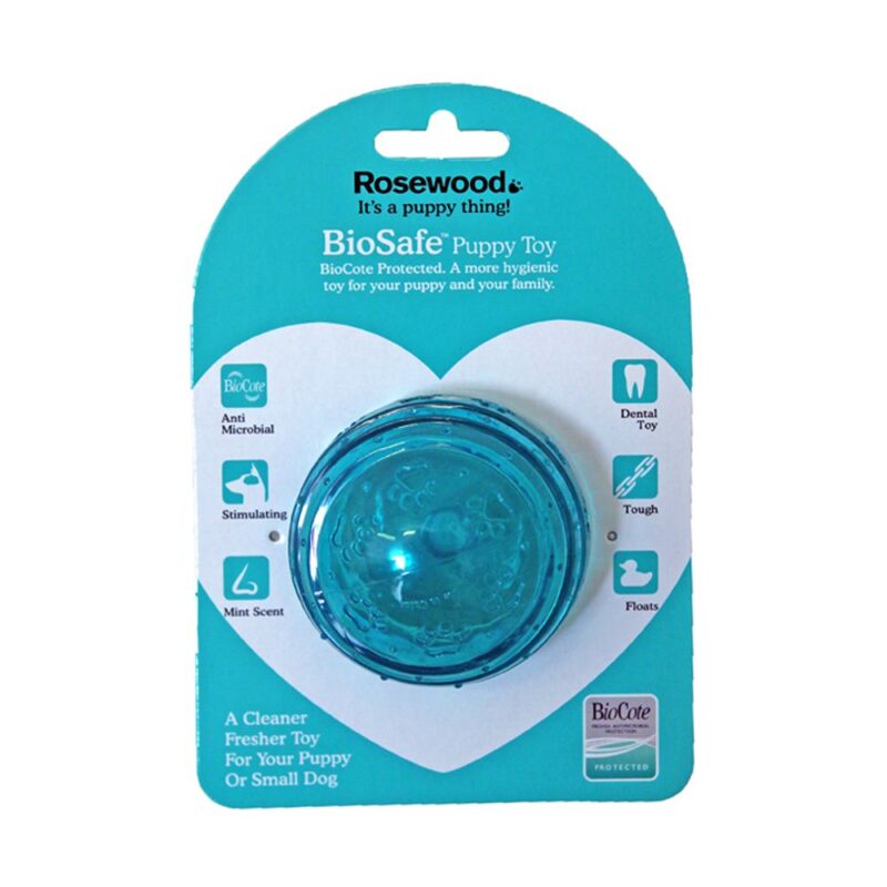 Rosewood Biosafe Puppy Ball Blue