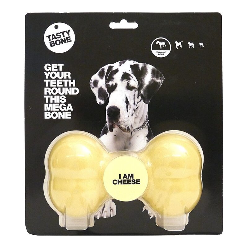 Tastybone Nylon Dog Chew Bone - Cheese Mega