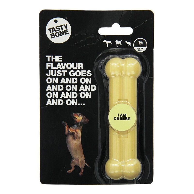 Tastybone Nylon Dog Chew Bone - Cheese Toy