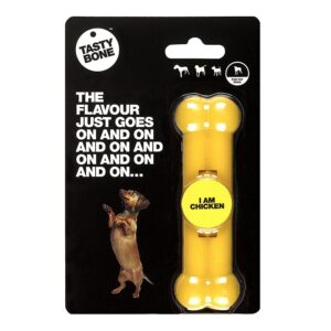 Tastybone Nylon Dog Chew Bone - Chicken Toy