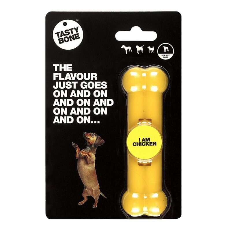 Tastybone Nylon Dog Chew Bone - Chicken Toy