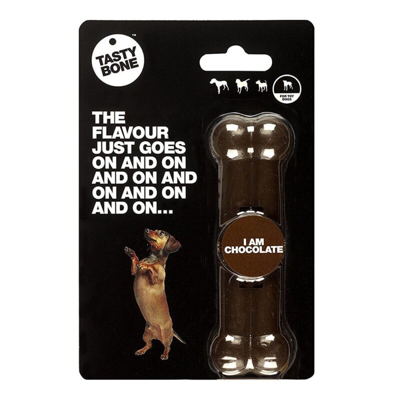 Tastybone Nylon Dog Chew Bone - Chocolate Toy
